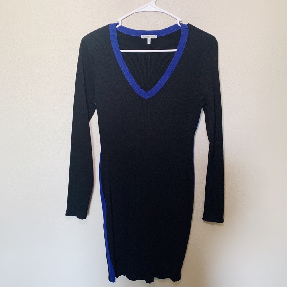Long Sleeve Black Cocktail Dress XL